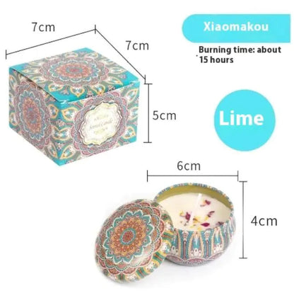 Dried Flower Fragrance Candle Flower Fragrance Incense Candle WEM Support (www.WEM.support)