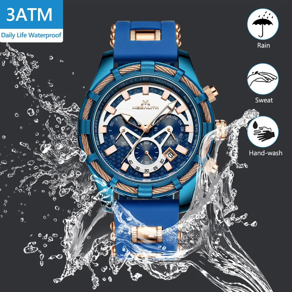 Waterproof Chronograph Wrist Watch WEM Support (www.WEM.support)