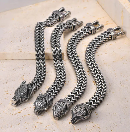 Titanium Viking Punk Bracelet WEM Support (www.WEM.support)