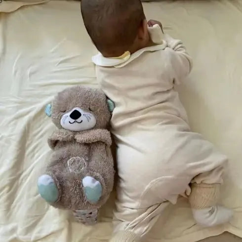Urso de Pelúcia Companheiro de Sono para Bebês com Música e Luz WEM Support (www.WEM.support)