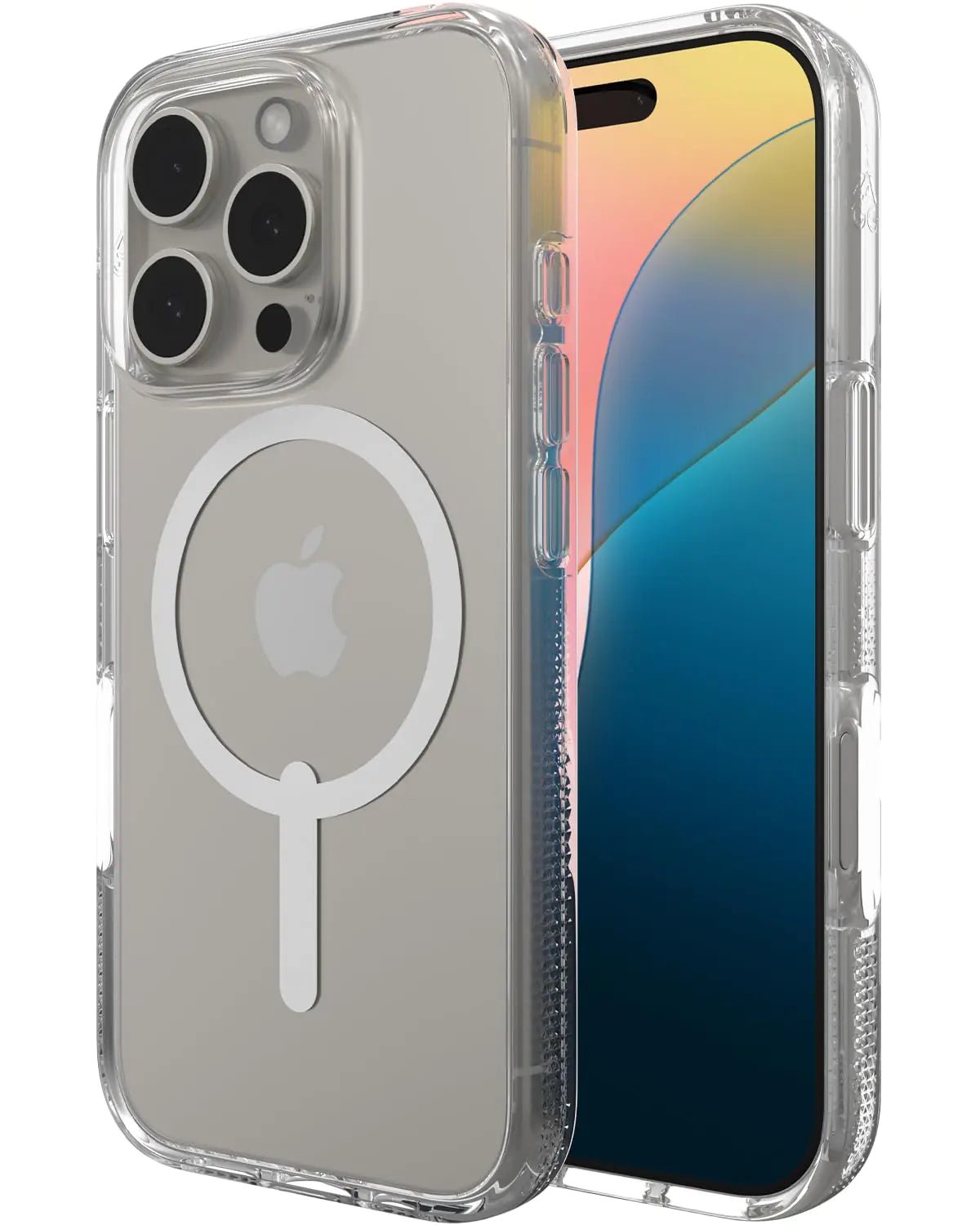 ZAGG Crystal Palace Snap Case for iPhone 16 Pro – Military - Grade 13ft Drop Protection, MagSafe Compatible, Crystal Clear, Anti - Yellowing, Graphene - Reinforced, Made from Recycled Materials - Catch Cards