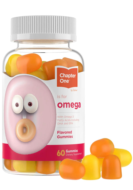 Zahler - Chapter One Omega 3 Gummies sin Aceite de Pescado para Niños (60 Unidades) - Ácidos Grasos Omega 3 6 9 Kosher EPA DHA - Suplemento de Omega 3 Fácil de Tomar para el Crecimiento Saludable, Desarrollo y Función Cerebral // Omega 3 Gummies for Kids - Catch Cards