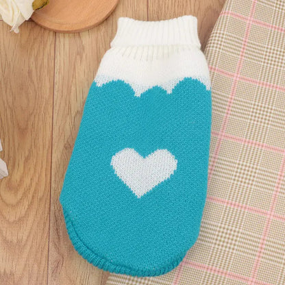 Multi Color Knitting Cat Sweater Lapel Casual HejK.com