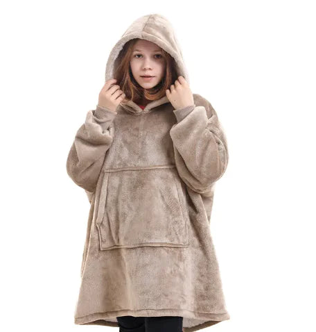 Women's Hooded Pullover Sweater Blanket WEM Support (www.WEM.support)