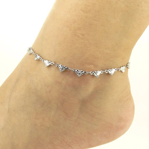 Santorini Heart Anklet WEM Support (www.WEM.support)